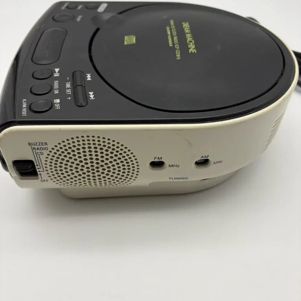Sony Dream Machine CD Player Alarm Clock AM/FM Radio ICF-CD815 Tested Works